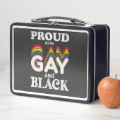 Lunch Box Fière D'Être Gay Et Noir De Fierté LGBT (En situation)