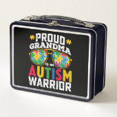 Lunch Box Fière Grand-Mère D'Une Famille De Guerriers Autist (Devant)