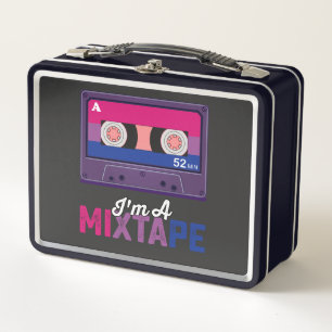 Lunch Box Fierté LGBT Je suis une cassette mixte Bi