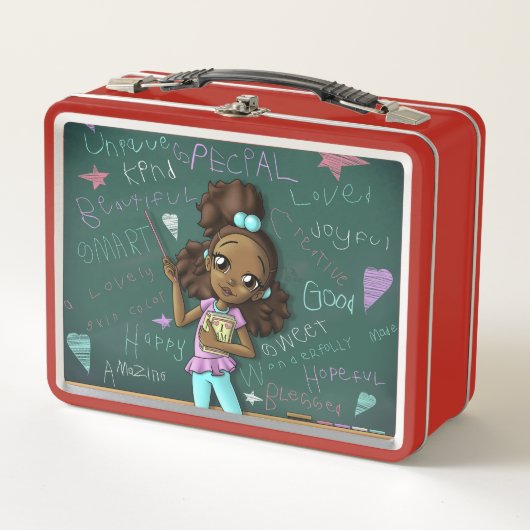 Lunch Box Fille afro-américaine (Devant)
