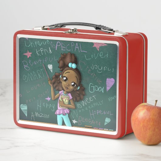 Lunch Box Fille afro-américaine (En situation)