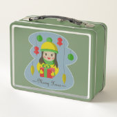 Lunch Box Fille avec boîte cadeau de Noël (Dos)