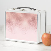 Lunch Box Fille Blush Rose Or Sprayed Confetti Ombre (En situation)