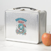 Lunch Box Fille d'anniversaire 9 Tortue de mer Conception ve (En situation)