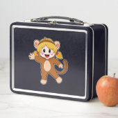 Lunch Box Fille en costume comme singe (En situation)