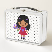 Lunch Box Fille et Fleur (Devant)