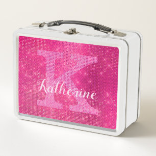 Lunch Box Fille Parties scintillant de glam rose chaud étinc