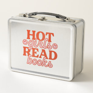 Lunch Box Filles Chaudes Lisent Des Livres