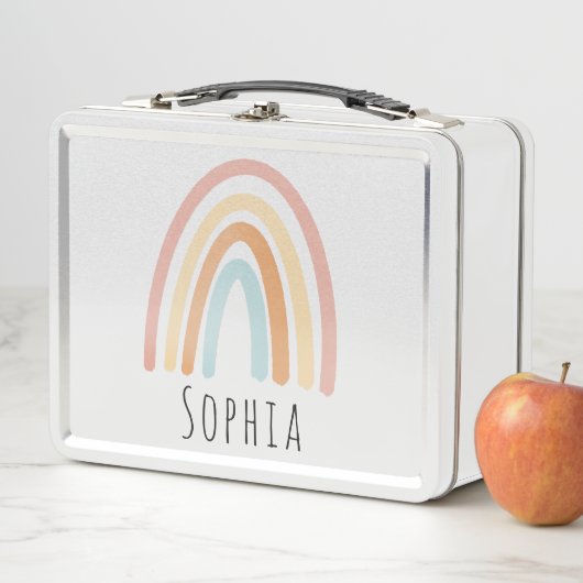 Lunch Box Filles mignonnes Boho rose Arc-en-ciel Enfants Per (En situation)