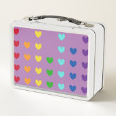 Lunch Box Filles mignonnes Coeur arc-en-ciel Enfants (Dos)