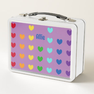 Lunch Box Filles mignonnes Coeur arc-en-ciel Enfants