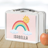 Lunch Box Filles mignonnes Rose Arc-en-ciel Enfants Personna