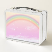 Lunch Box Filles mignonnes Whimsical rose Arc-en-ciel enfant (Dos)