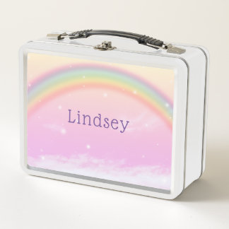 Lunch Box Filles mignonnes Whimsical rose Arc-en-ciel enfant