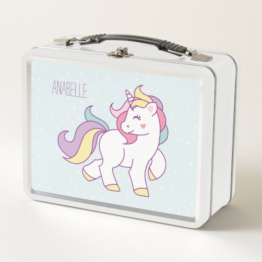 Lunch Box Filles Unicorne mignonnes (Devant)