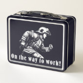Lunch Box Firefighter Woman "On the Way to Work !" (Dos)