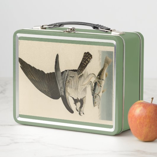 Lunch Box Fish Hawk, Osprey, d'Audubon's Birds of America (En situation)