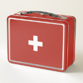 Lunch Box Flag of Switzerland - Suisse - Suisse - Svizzera (Dos)
