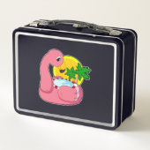 Lunch Box Flamant avec Piscine (Dos)