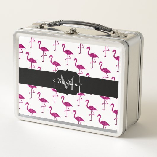 Lunch Box Flamant flamand rose parties scintillant scintilla (Devant)