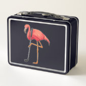 Lunch Box Flamant rose à Golf avec Golf Club (Dos)