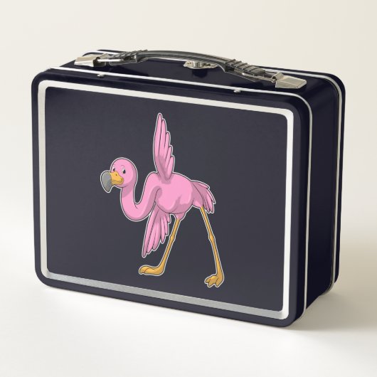 Lunch Box Flamant rose à Yoga Exercice d'étirement (Dos)
