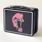 Lunch Box Flamant rose avec chaussures (Dos)