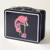 Lunch Box Flamant rose avec chaussures (Devant)