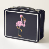 Lunch Box Flamant rose avec muffin (Devant)