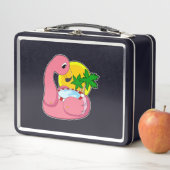 Lunch Box Flamant rose avec piscine (En situation)