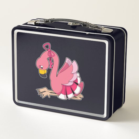 Lunch Box Flamant rose avec ruban (Dos)