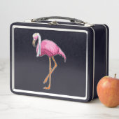 Lunch Box Flamant rose en mariée voilée (En situation)