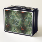 Lunch Box Flamants roses & Monstera (Dos)