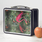 Lunch Box Flamants roses & Monstera (En situation)