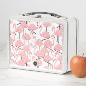 Lunch Box Flamants roses roses personnalisés (En situation)