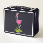 Lunch Box Flamingo as Princess with Crown (Dos)