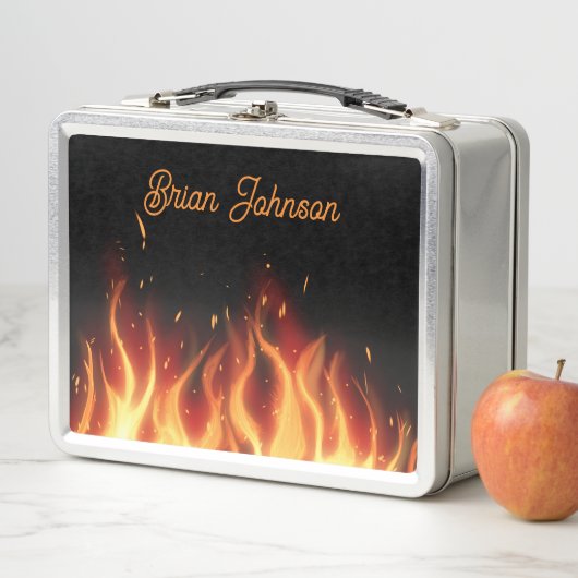 Lunch Box Flammes lumineuses (En situation)
