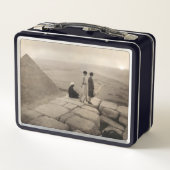 Lunch Box Flapper Girls Sunrise Khufu Pyramid, Égypte 1920 (Dos)