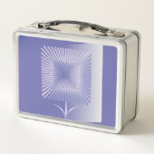 Lunch Box Fleur carré violette (Dos)