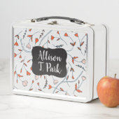 Lunch Box Fleur de griffonnage - gamelle personnalisée de (En situation)
