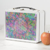 Lunch Box Fleur de la vie - Indien Mandala 7c (En situation)