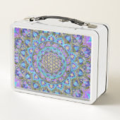 Lunch Box Fleur de Vie - Mandala de style indien 2 (Dos)