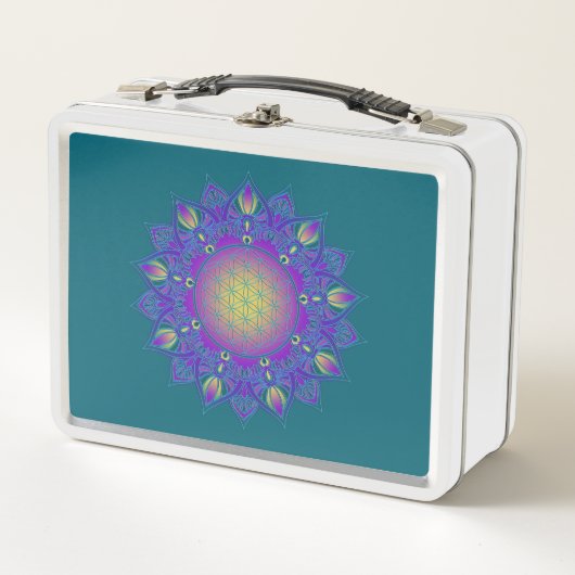 Lunch Box Fleur De Vie - Mandala Indien 3 (Devant)