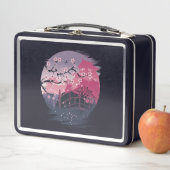 Lunch Box Fleur foncée (En situation)