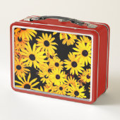 Lunch Box Fleur jaune et noire (Dos)