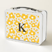 Lunch Box Fleur marguerite jaune ajouter monogramme mus (Dos)