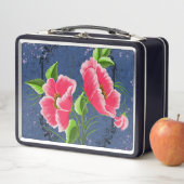 Lunch Box Fleur rose (En situation)