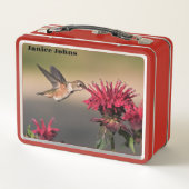 Lunch Box Fleur rouge colibri (Dos)