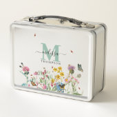 Lunch Box Fleur sauvage d'aquarelle Insectes Floral Spring G (Dos)