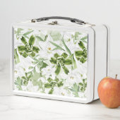 Lunch Box Fleurs Aquarelles Blanches 2 (En situation)